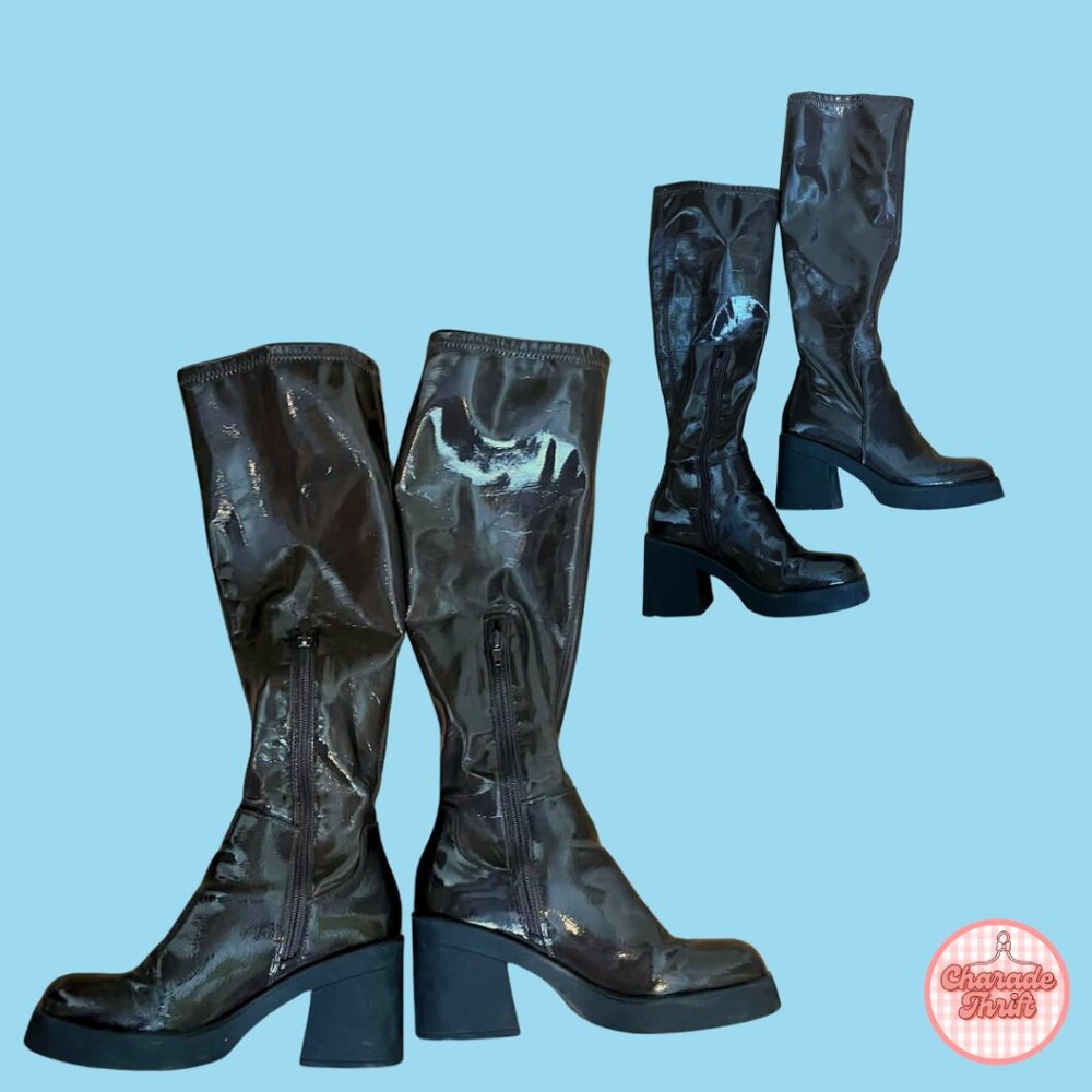 Call it Spring - "Britnay" Knee-high platform boot - Picture 3 of 4